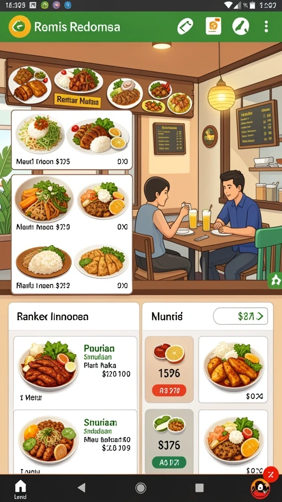 Tampilan antarmuka yang ramah pengguna.