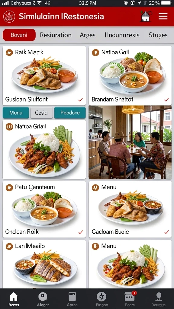 Tampilan antarmuka yang modern dan menarik.