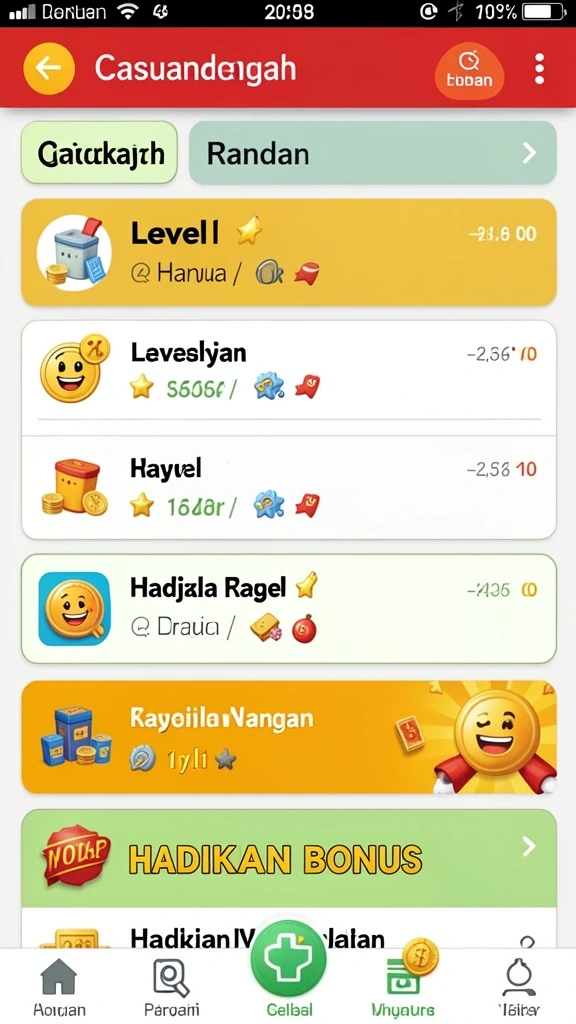 Tangkapan layar dari tantangan teka-teki yang menarik.