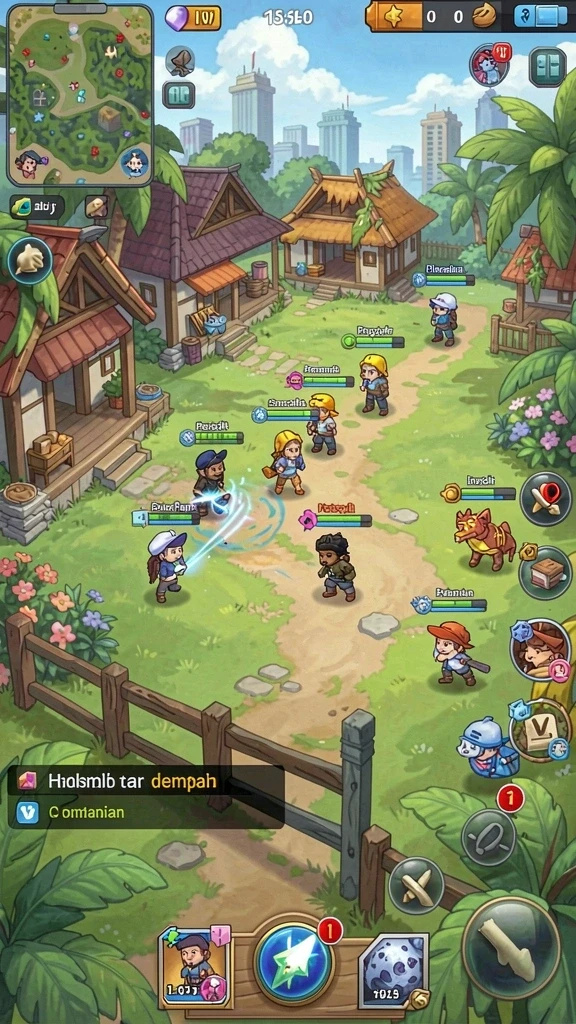 Screenshot fitur multiplayer yang memungkinkan Anda bersaing dengan teman.