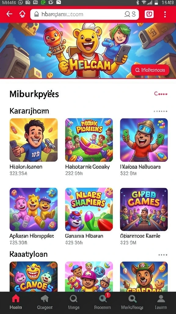 Beragam permainan seru siap untuk dimainkan.