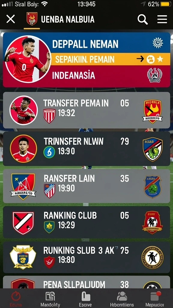 Tampilan awal yang menarik dan mudah dinavigasi.