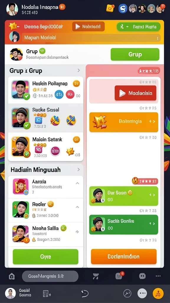 Beragam pilihan permainan yang menantang dan menyenangkan.
