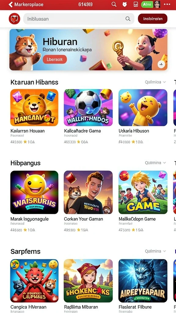 Screenshot menampilkan grafik yang memukau.