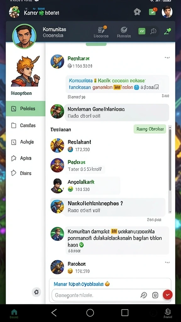 Kompetisi seru dengan pemain lain di fitur sosial.