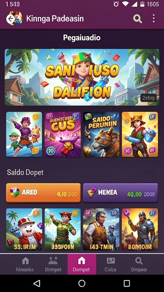 Screenshot menunjukkan komunitas aktif pengguna LUCKYDF.