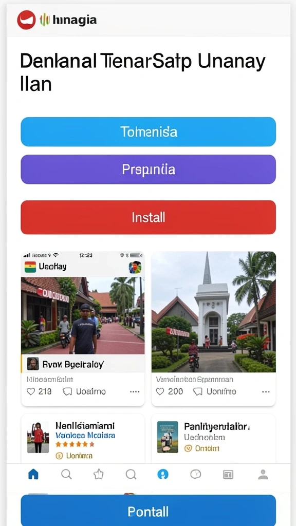 Tampilan antarmuka yang user-friendly.