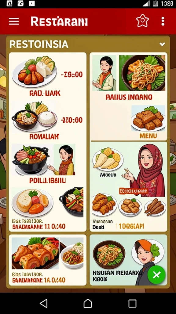 Tampilan antarmuka yang menarik dan modern.