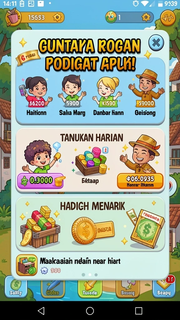 Tampilan karakter utama dalam petualangan mendebarkan.