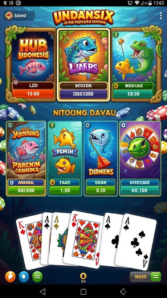 Screenshot menampilkan beragam pilihan game slot yang disediakan.