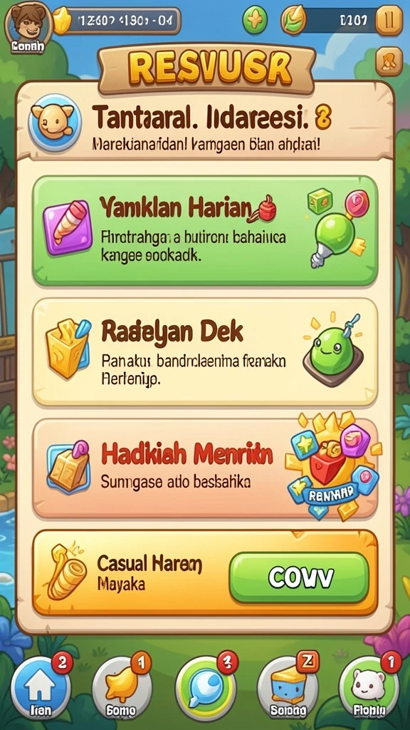 Fitur leaderboard untuk bersaing dengan teman.