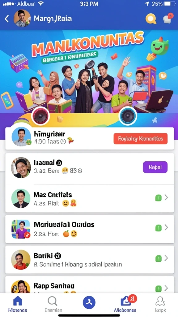 Tampilan antarmuka yang menarik dan mudah digunakan.