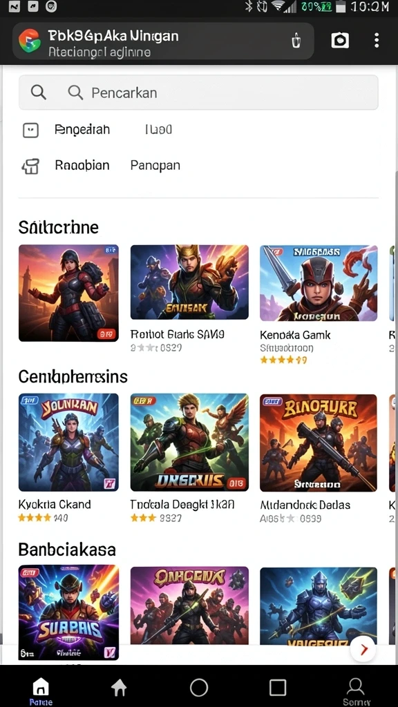 Pengaturan hadiah dan tantangan yang menggiurkan.