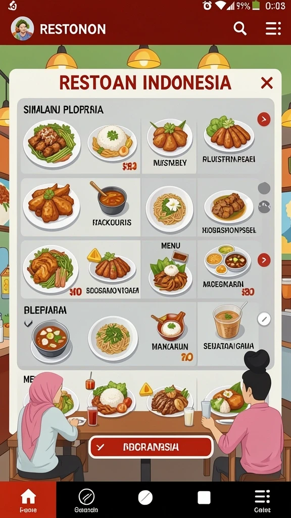 Tampilan antarmuka yang menawan dan mudah dinavigasi.