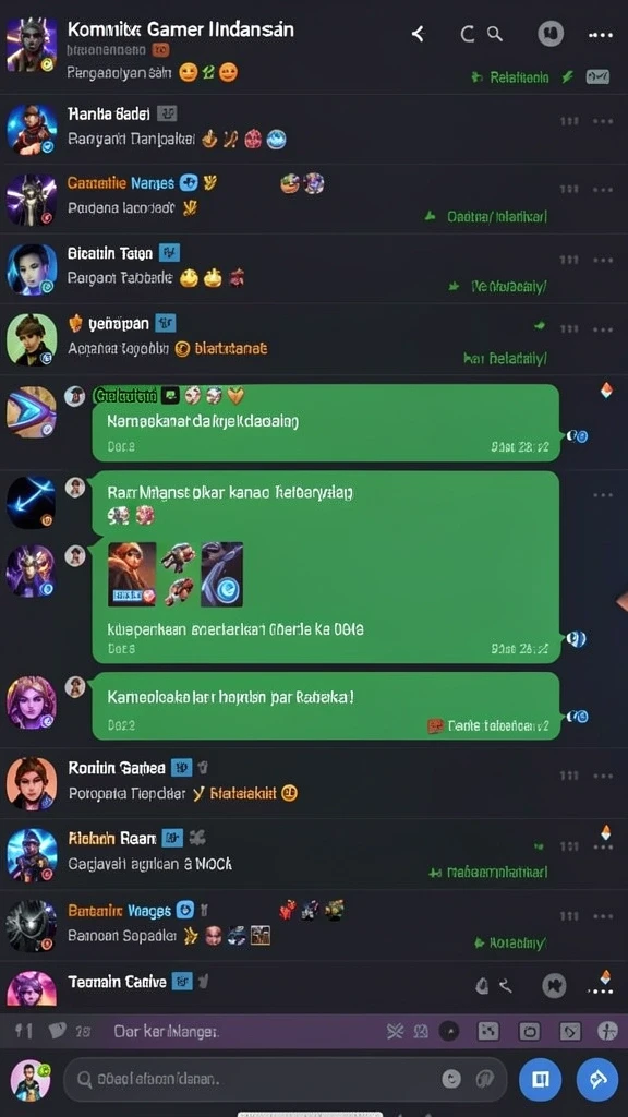 Tangkapan layar interaksi multiplayer yang seru.