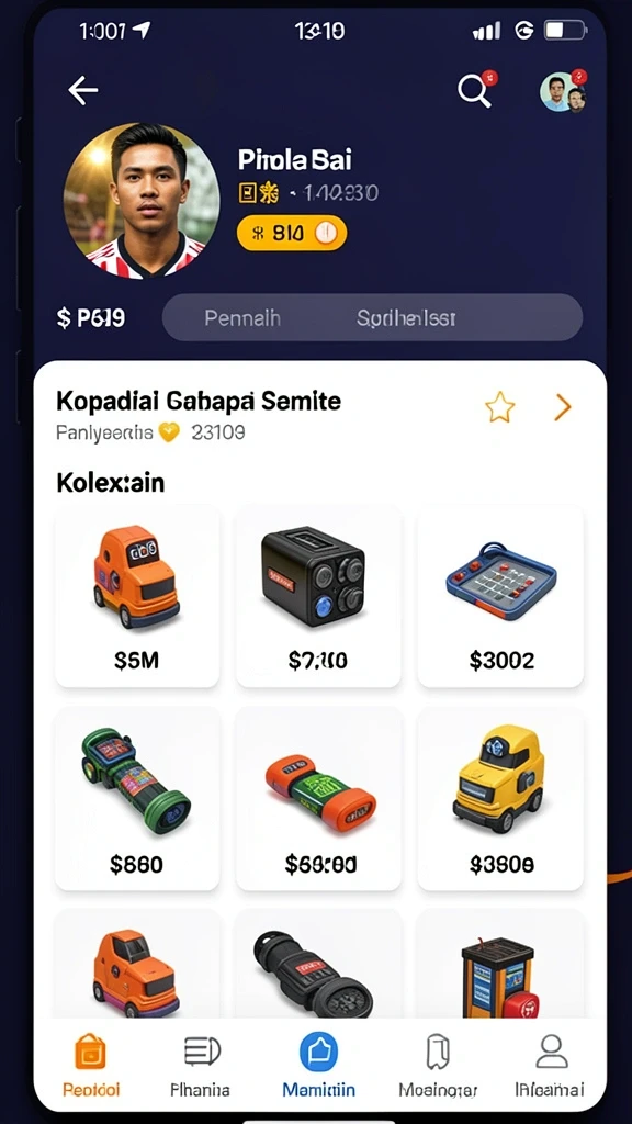Fitur sosial untuk berinteraksi dengan pemain lain.