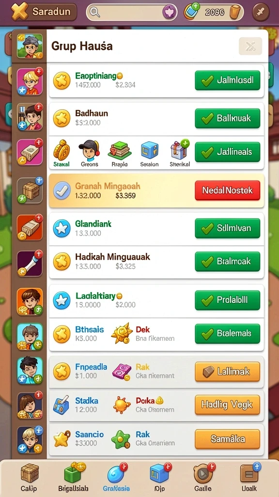 Karakter-karakter unik dengan kemampuan khusus.